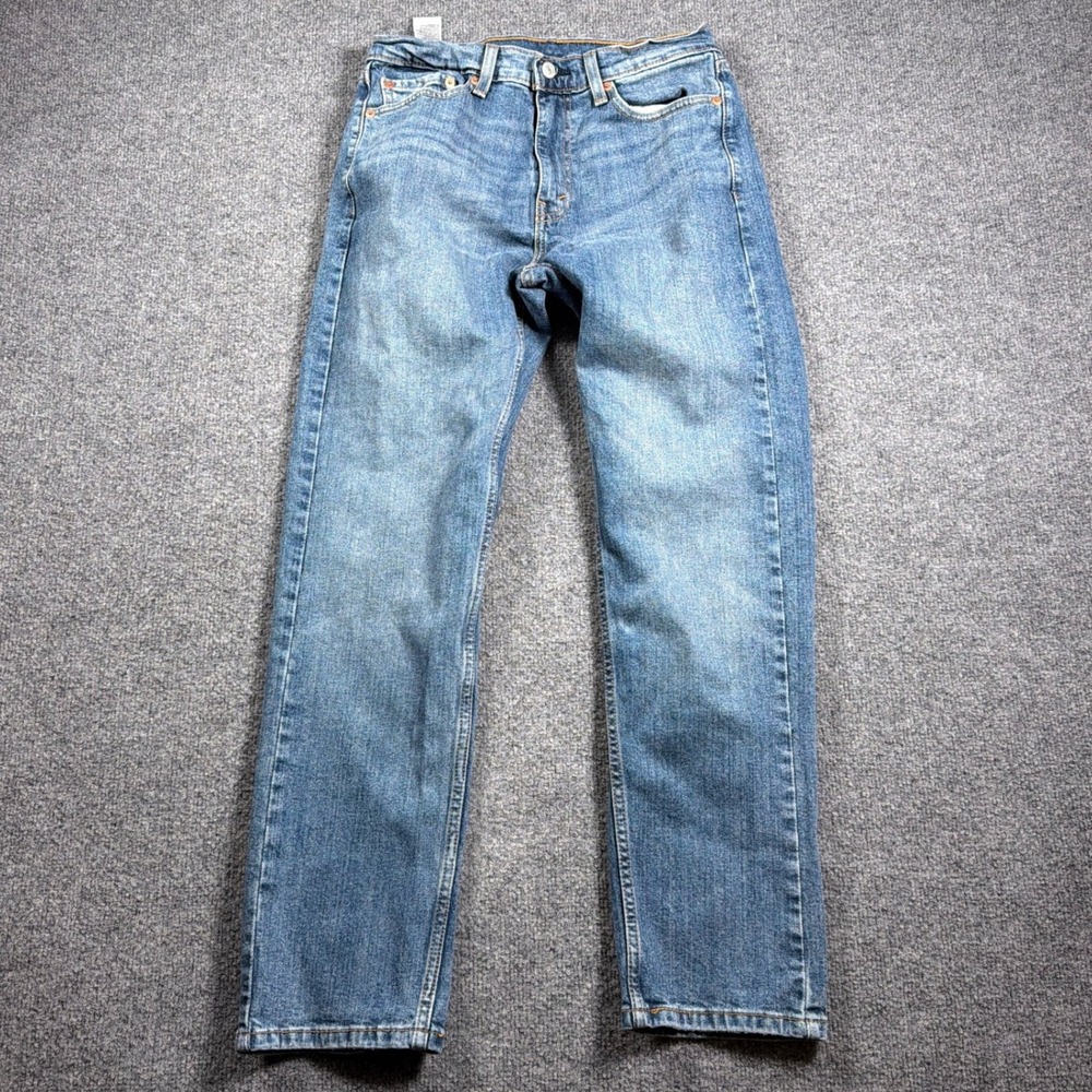 Levi's 505 Regular Fit Jeans Mens 30x30 Blue Medium Wash Straight Leg Denim